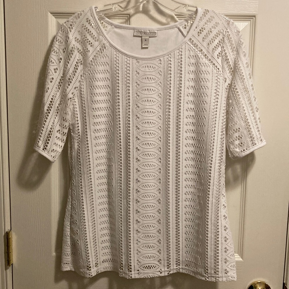 Dana Buchman Woman’s White Dress Shirt (size S)